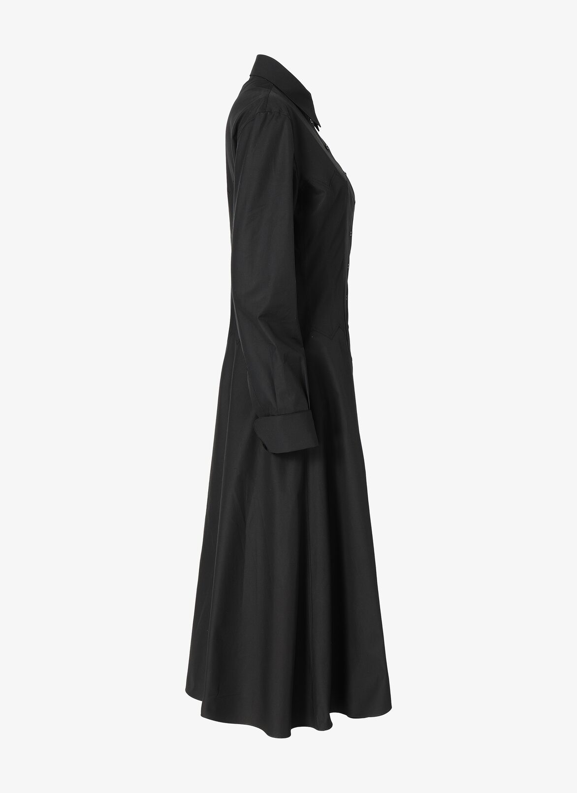 ROBE POPELINE JAPONAISE NOIR ALAÏA NOIR  ROBE POPELINE JAPONAISE NOIR